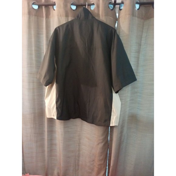 Nwt Men's Monterey Club Colorblock Pullover 3/4 Sleeve Windbreaker Jacket Sz. XL - Picture 8 of 11
